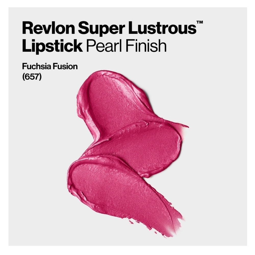 Revlon Super Lustrous Lipstick 657 Fuchsia Fusion Pearl x2 Lipsticks - Picture 9 of 10